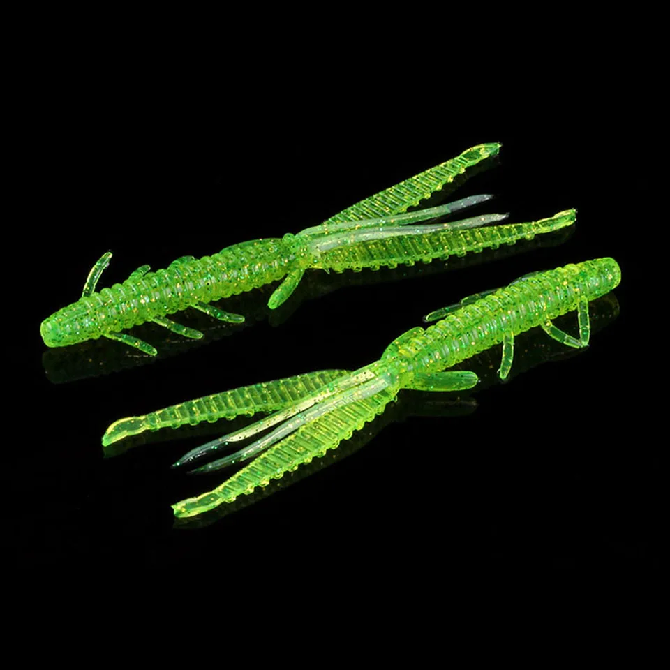 WALK FISH 4 шт./лот мягкая рыболовная приманка в виде креветки 8 см 10 мягкие