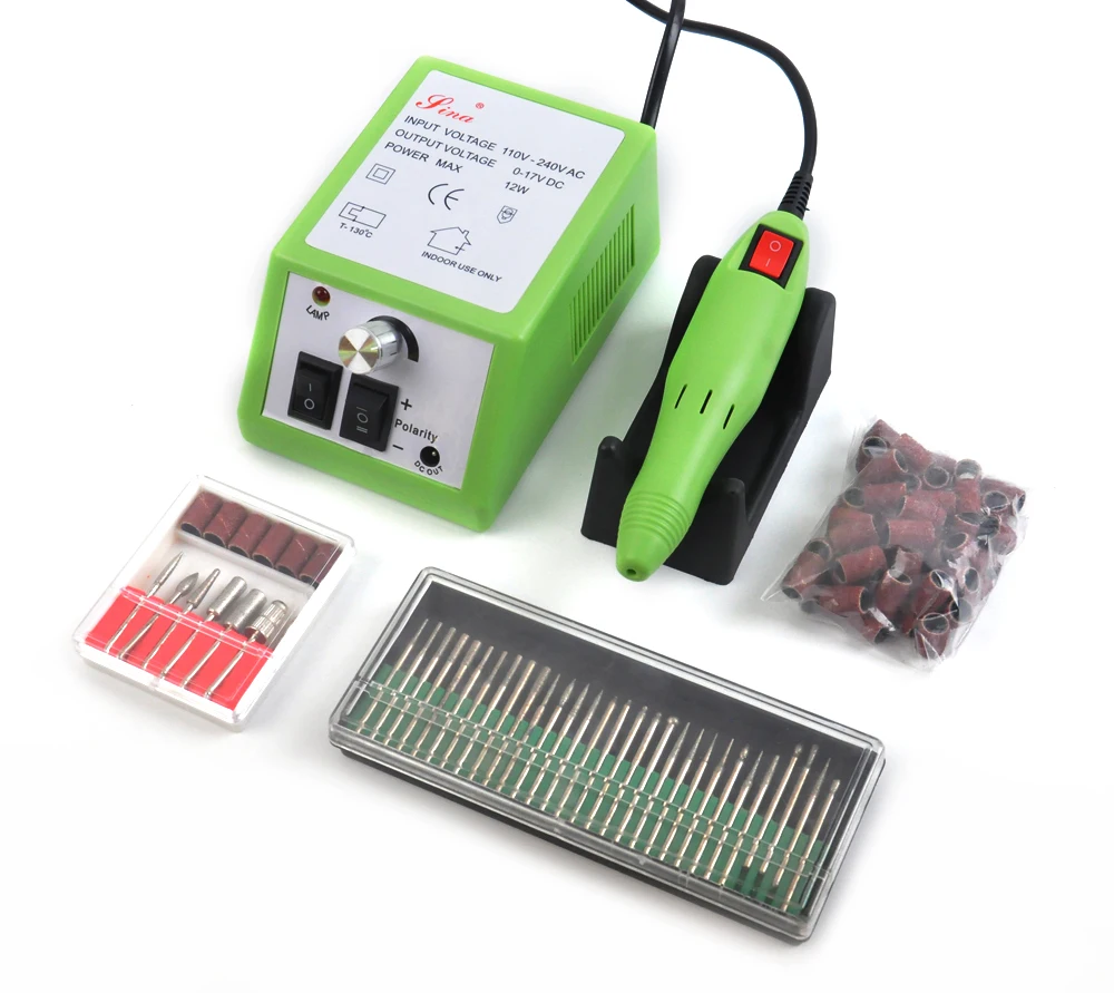 

Professional Green Electric Nail Drill Manicure Machine Low noise and vibration for smooth and long-time operation