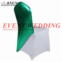 5 шт. в партии бронзированное Покрытие половина растягивающаяся крышка стула капюшон подходит на лайкра спандекс стул крышка лента украшение для свадьбы