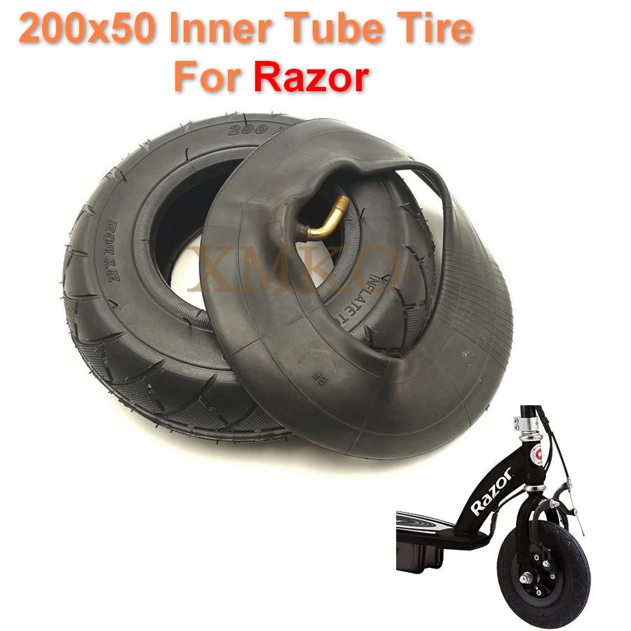 Upgrade 8 Inch Folding Electric Scooter Inner Tube Tire 200x50 Inner Tube Tire For Razor Electric Scooter E Scooter Front Wheel Scooter Parts Accessories Aliexpress