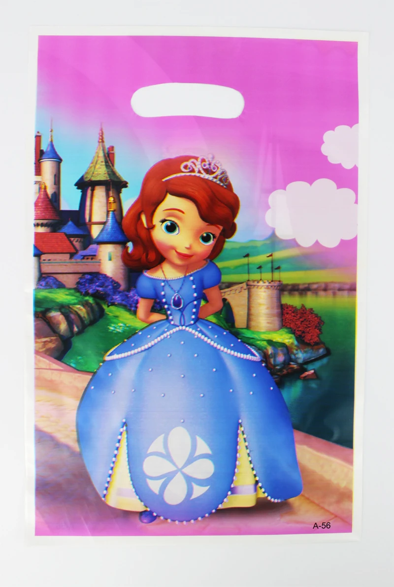 La Premiere Princesse Sofia Enfant Garcon Fille Bebe Joyeux Anniversaire Fete Decoration Kits Fournitures Faveurs Butin Sac Cadeau Sac 12 Pcs Lot Aliexpress