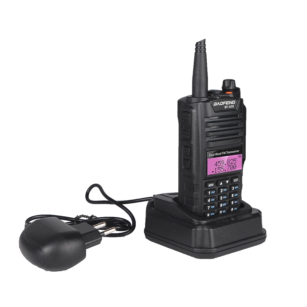 100% Original Baofeng BF-A58 Waterproof Two Way Radio IP67 Long Range marine radio 128CH VHF UHF Dual Band 4