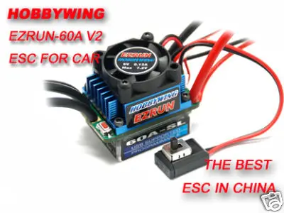 

EZRUN-60A-SL Brushless ESC for 1/12 and 1/10 Cars V2