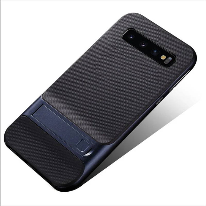Dark Blue CAPSSICUM чехол с подставкой для samsung Galaxy S10 S10E Plus, чехол s PC, задняя крышка с подставкой для samsung S10 S10PLUS S10E - Цвет: Dark Blue