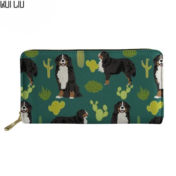 

Clutch Womens Purses And Wallets Bernese Dog 3D Print Coin Money Bag With Zipper Women's Purse Bolsa Com Carteira Feminina