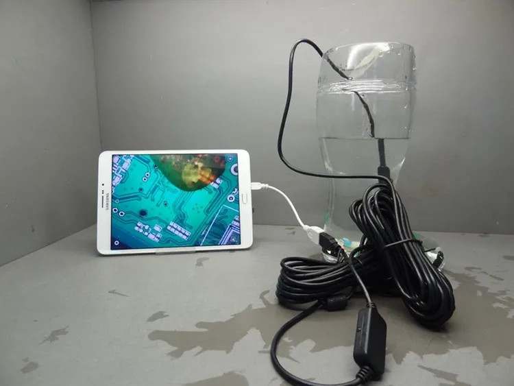 Supereyes 100X светодиодный фотоаппарат N015-10 USB Гибкий бороскоп эндоскоп Водонепроницаемый 10 м трубка 7 мм Диаметр с 3 миллионов пикселей CMOS