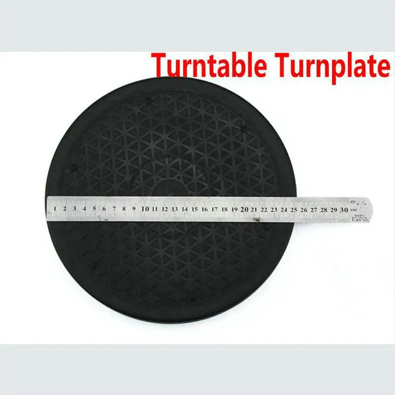 Black Plastic Lazy Susan Turntable Bearing 12/" Inch Dia