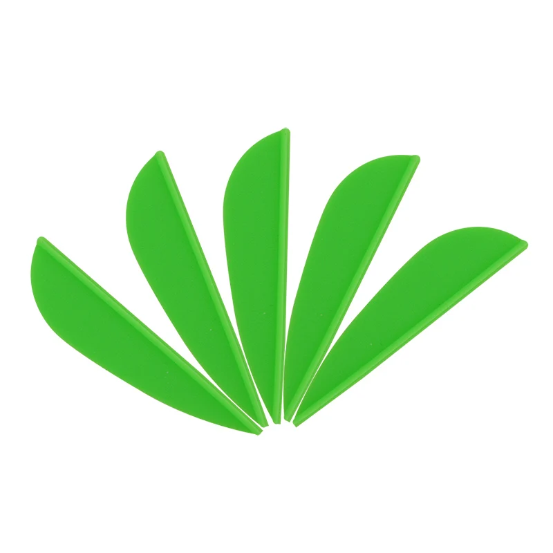 50pcs 1.75inch Archery Rubber Feather For DIY Arrow Shaft Drop-shaped Feathers Outdoor Shooting Sports Archery Accessories