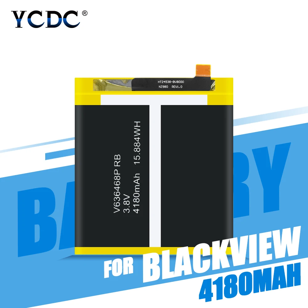 Перезаряжаемая батарея 4180mAh Blackview BV8000 Pro V636468P для замены литий полимерных