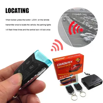 

1-Way Car Keyless Entry System Without Siren For 12V DC Vehicle With Central Door Lock System Vehicle Electronics