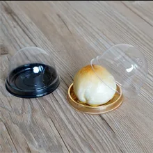 12 шт. = 6 комплектов Мини Размер Пластиковый Чехол для кекса коробка для упаковки торта купол контейнер для торта коробки для свадебных подарков