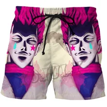 YOJULY летние новые мужские 3D Аниме Печатные Купальники Шорты Унисекс модные повседневные пляжные брюки бордшорты женские короткие брюки DK16