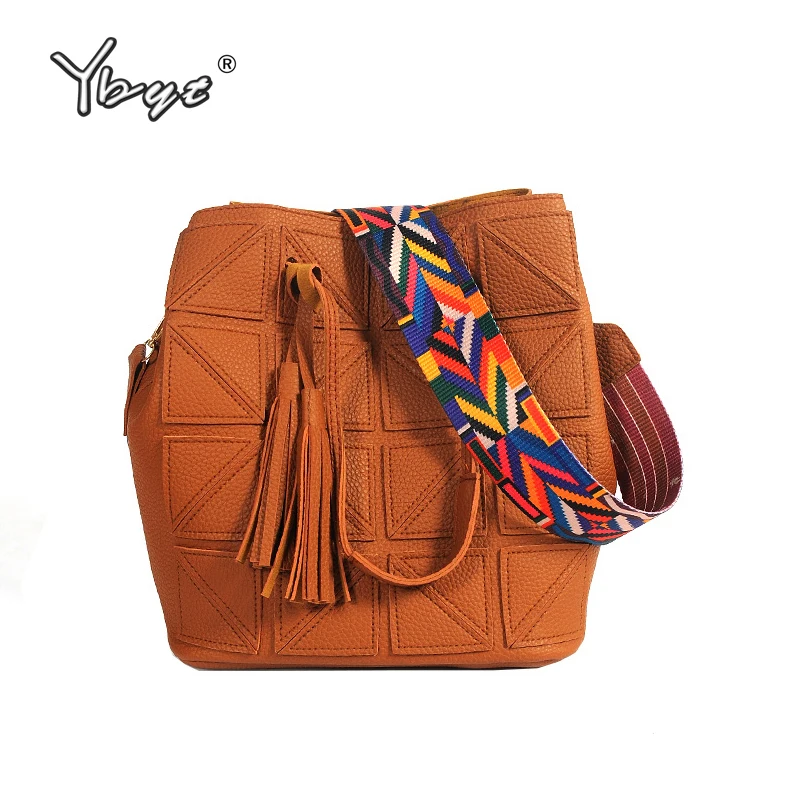 YBYT Brand 2017 New Vintage Casual Women PU Leather Bucket Composite Bag Ladies Shopping Pouch Shoulder