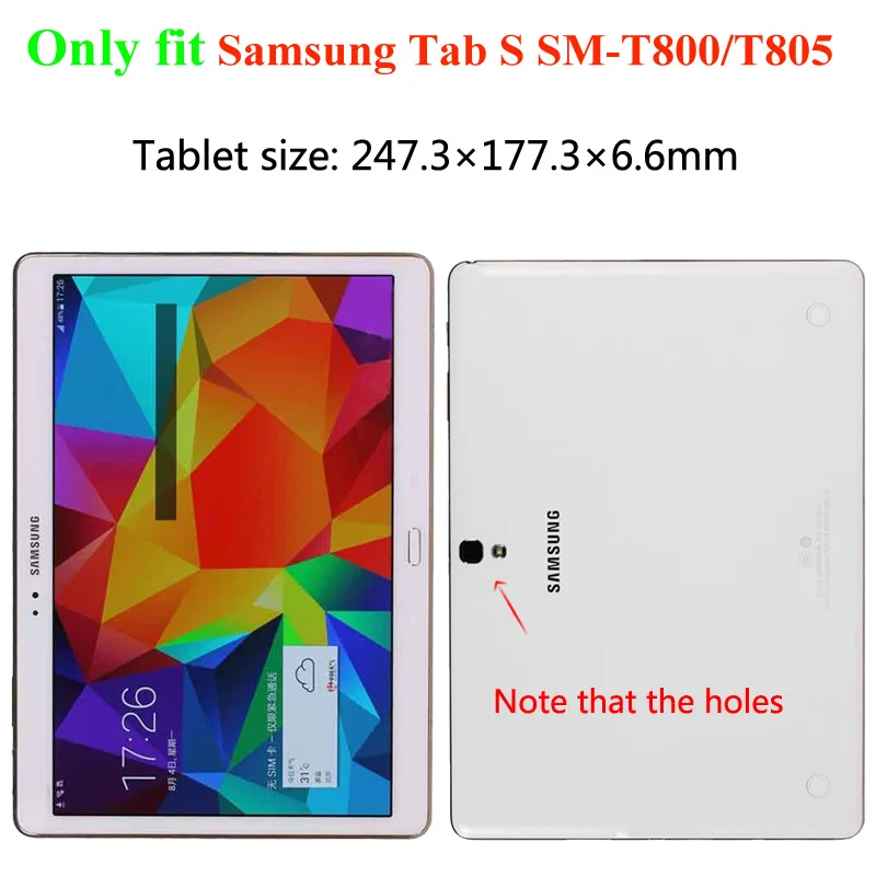 Умный чехол из искусственной кожи с поворотом на 360 градусов для Samsung Galaxy Tab S 10 5