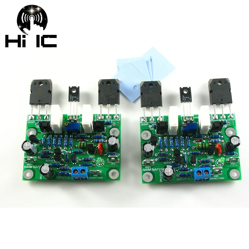 2 шт. стерео усилитель NAIM NAP250 MOD канала Hi Fi плата AMP DIY комплекты/готовые для 80 Вт 15 в