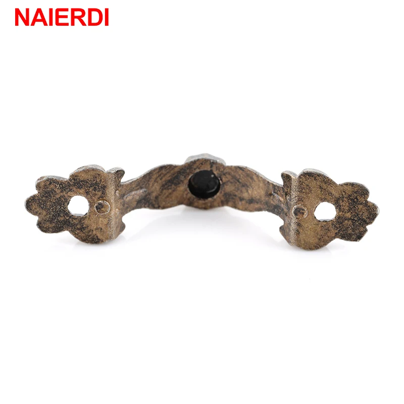 NAIERDI 20pcs Handle Antique Furniture Drawer Handles Door Knobs Jewelry Box Bronze Cabinet Pulls Cupboard Wooden Hardware