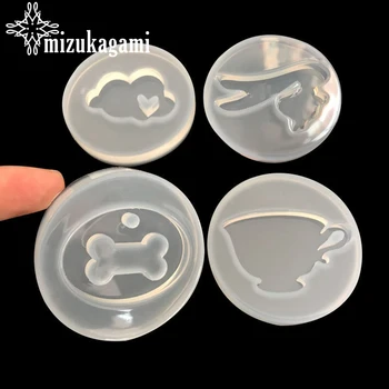 

1pcs UV Resin Jewelry Liquid Silicone Mold Teacup Bone Clouds Rabbit Animal For DIY Intersperse Decorate Making Jewelry