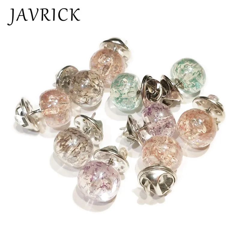 

4 Pcs/set Simple Women Men Pin Fixed Clothes Buckle Anti-light Fresh Fluorescent Small Brooch Cardigan Slip Accessories