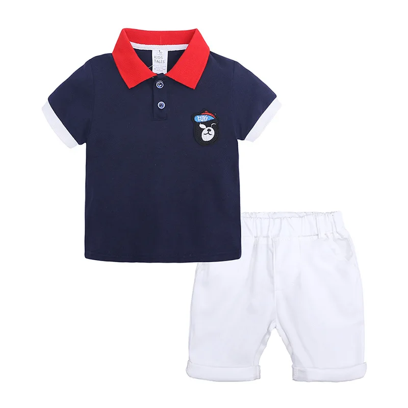 Детская одежда летние комплекты одежды для мальчиков футболка с короткими рукавами+ шорты, костюмы детская одежда спортивный костюм для мальчиков 2, 3, 4, 5, 6 лет