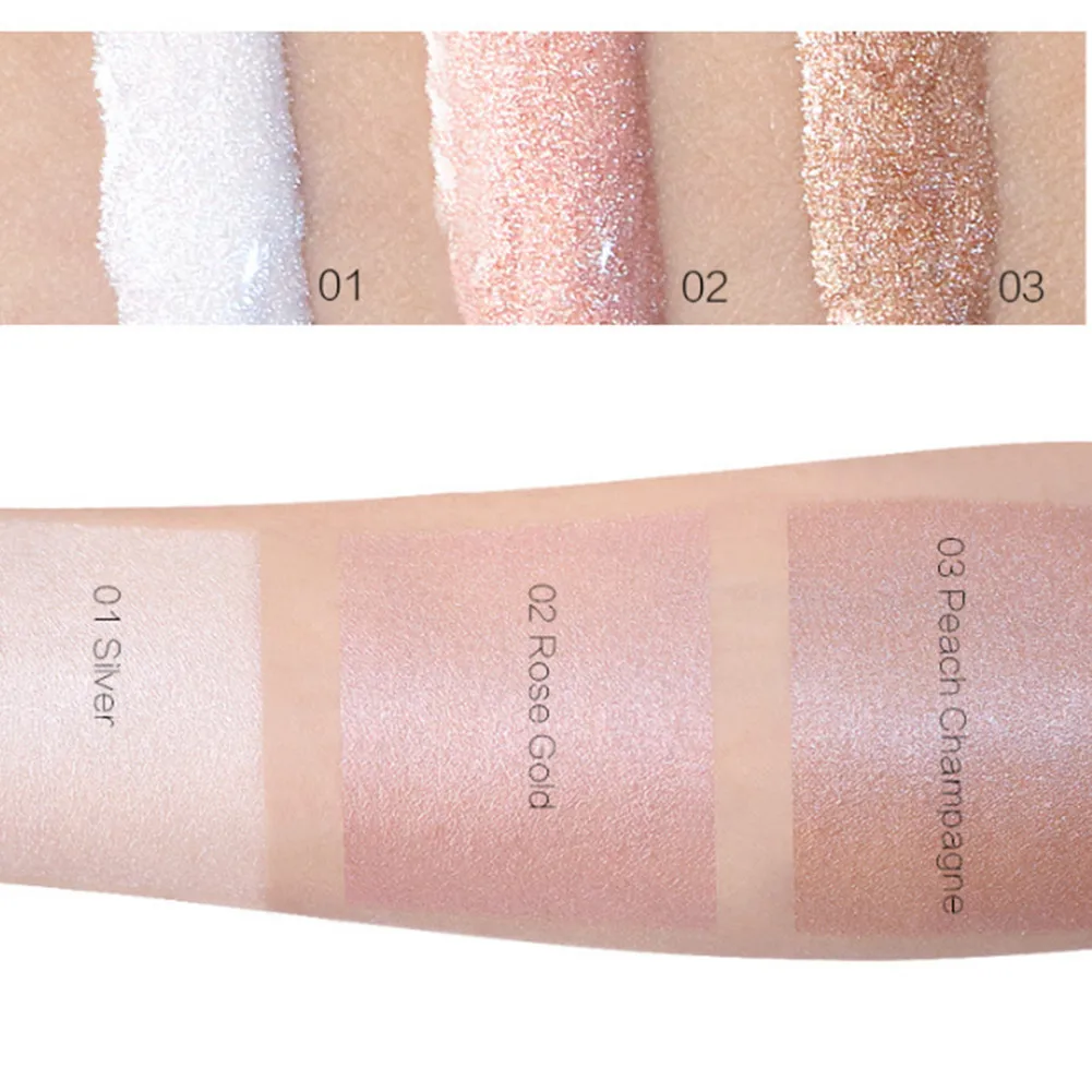 Красота лица Маркер крем жидкая Просветитель Макияж Shimmer Face Glow ультра-концентрированный освещающей Bronzing капли