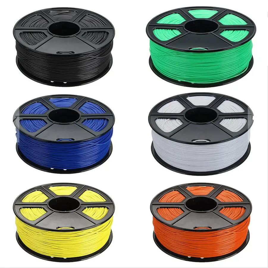 

DuoWeiSi 3D принтер части ABS 1 кг 1,75 мм ABS Mutil-Color 3D принтер нити с хорошей прочностью на растяжение печатная нить