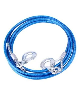 High Quality 5 Ton 4m Car Vehicle Tow Rope Towing Pull Strap Scratch Damping Rope With Hook Heavy Duty Bold Wire Trailer High Quality 5 Ton 4m Car Vehicle Tow Rope Towing Pull Strap Scratch Damping Rope With Hook Heavy Duty Bold Wire Trailer