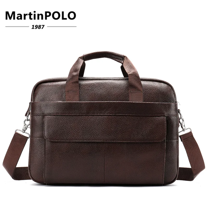 

Messenger Bag Men Shoulder Crossbody Bags Men Genuine Leather Bags Business Men Briefcase Leather Laptop Handbags Male Bag 1115