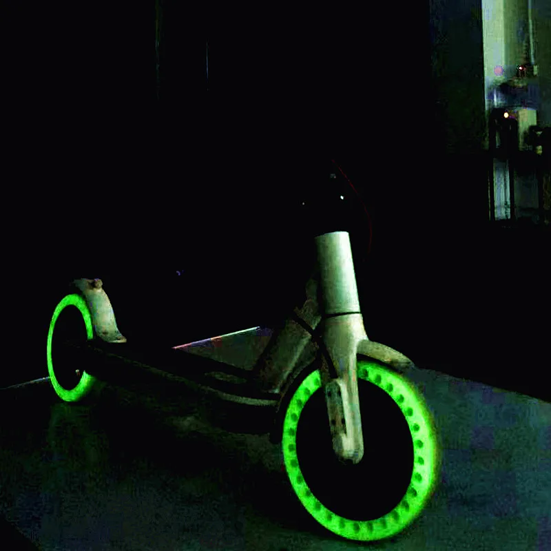 

Night Fluorescent Scooter Tires Xiaomi Mijia M365 Luminous Shock Absorber Electric Scooter Skateboard Solid Tire 8.5 inch Tyres