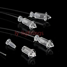 Для украшения дома оптоволокно конец света чашки пластиковые шлемы фитинги 150 шт. в упаковке подходит для 0.5 мм до 3 мм Кабели