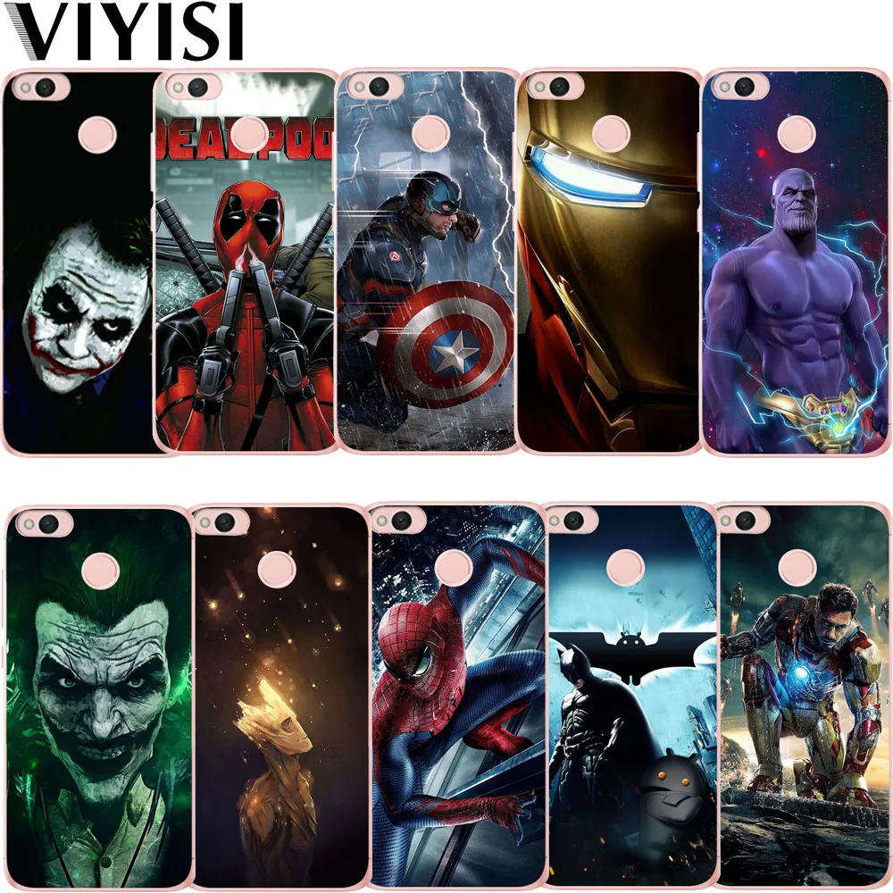 

Marvel For Xiaomi MI 8 Redmi Note 5A Phone Case Coque 4X Mi 5X 6 4 4A Deadpool Steven Rogers Cover Soft Silicone Back Fundas
