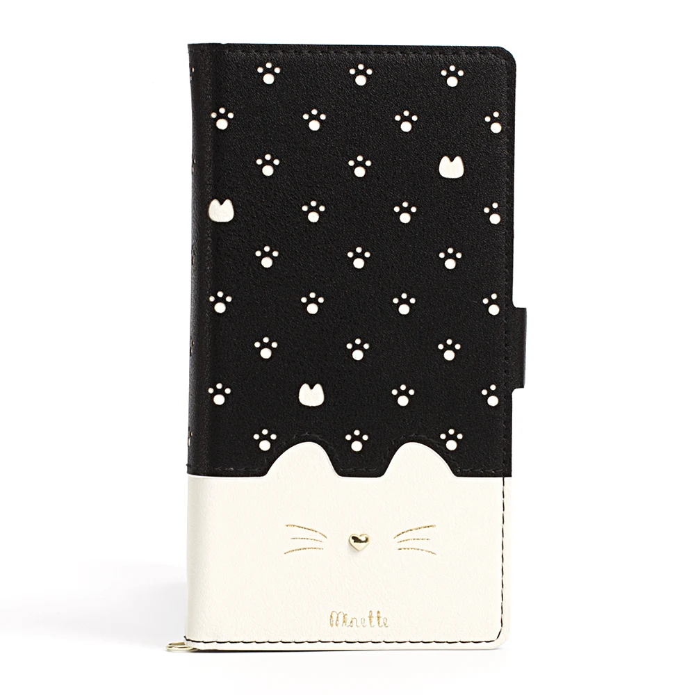 

Leather Wallet Case For Samsung Galaxy S9 Cover Cute Kitty Cat Women Phone Bag Flip Stand Magnet Card Slots For Galaxy S9 Fundas