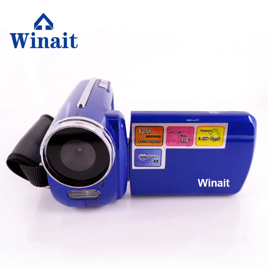 Winait Max.12MP 1," на тонкопленочных транзисторах на тонкоплёночных транзисторах ЖК-дисплей цифрового видео Камера с Светодиодный проблесковый свет мини-подарок цифровой видео Камера DV-139