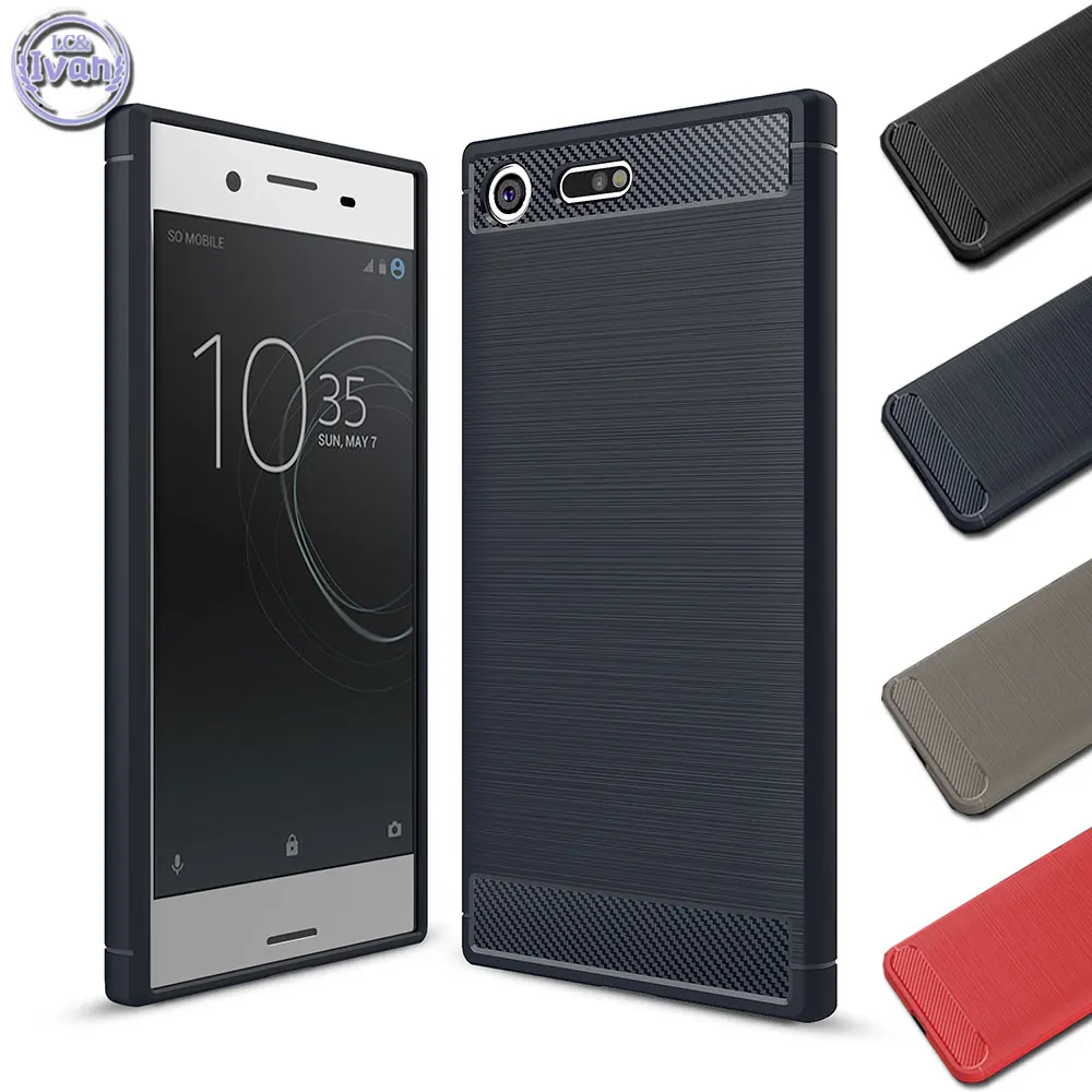 

Case Suit For Sony Xperia XZ ZX XZ1 Premium Case Mobile Phone Silicon TPU Protect For Xperia XA1 XA2 ultra Coque Fiber Cases