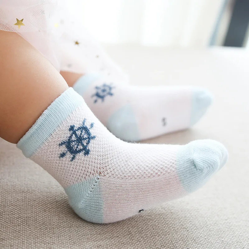 2019 Girls Boys Mesh Summer Short Cotton Socks Flamingo Cartoon Thin Airy Children Kids Basic Student Kindergarten Socks