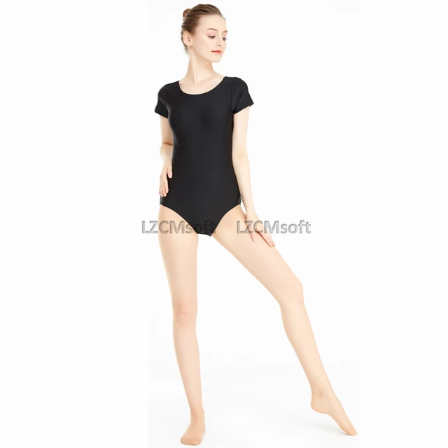  speerise Womens Classic Long Sleeve Leotard With Scoop Neck,  Team Basic Ballet Dance Unitard Bodysuit Adult, One Piece Costume : Sports  & Outdoors