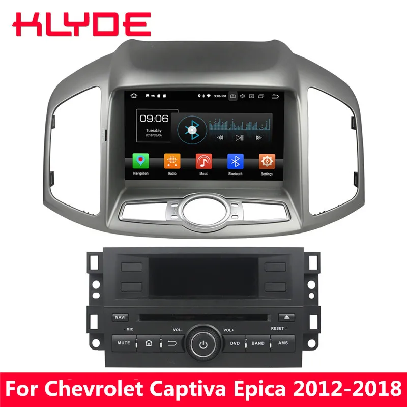 

KLYDE 8" 4G Octa Core Android 8 4GB RAM 32GB ROM Car DVD Player Stereo For Chevrolet Captiva Epica 2012 2013 2014 2015 2016-2018