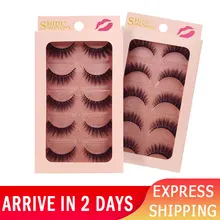 5 пар норковых ресниц, смешанные накладные ресницы, натуральные 3d ресницы для макияжа, искусственные норковые ресницы, пушистые накладные ресницы для макияжа, искусственные ресницы