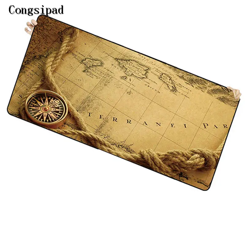 

Congsipad Shop Free Shipping 600x300/700x300/800x300/900x400mm World Map Locking Edge Large MousePad Gamer Game Office Mice Mat