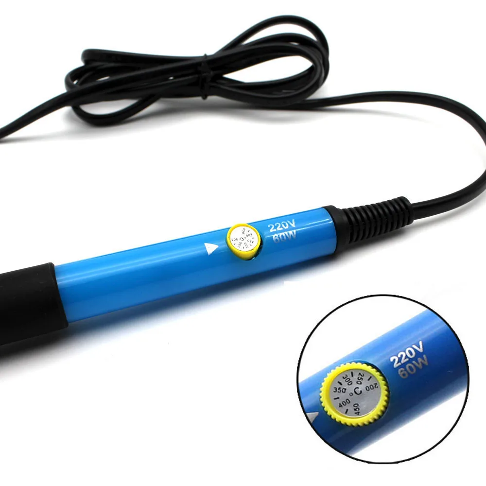 Aiyima 220V 60W Adjustable Temperature Electric Soldering Iron gun Portable Welding Repair Tool Screwdriver EU Plug DIY kits