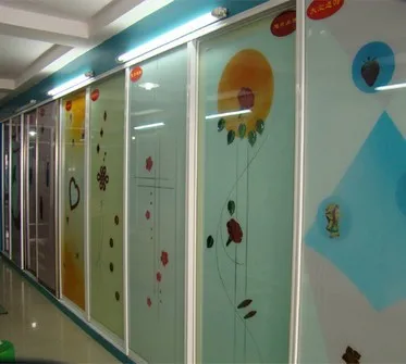 uv glass door printing