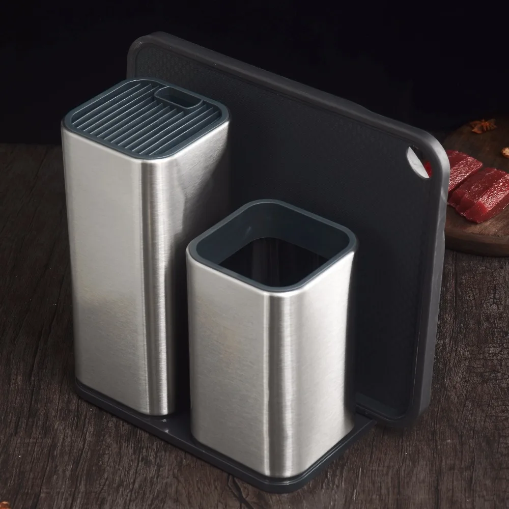 XYj Tool Holder Multifunctional Tool Holder Knife Block Hot Stainless Steel Kitchen Knife Stand Sooktops Tube Shelf Chromophous XYj Tool Holder Multifunctional Tool Holder Knife Block Hot Stainless Steel Kitchen Knife Stand Sooktops Tube Shelf Chromophous