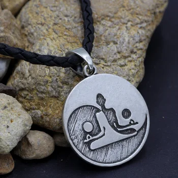

Yin Yang Taichi Meditation Necklace Pendant Yoga Charm Spiritual Power Necklaces Pendant Antique