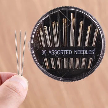 

Sale Assorted 30PCS/Box Embroidery Handmade Sewing Needles Stainless Steel Mending Craft