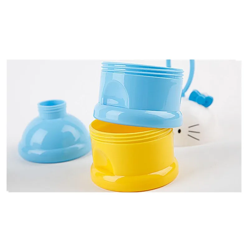 1 Set 3 Layer Portable Container Infant Food Milk Feeding Powder Dispenser Bottle Baby Travel Storage Box Products