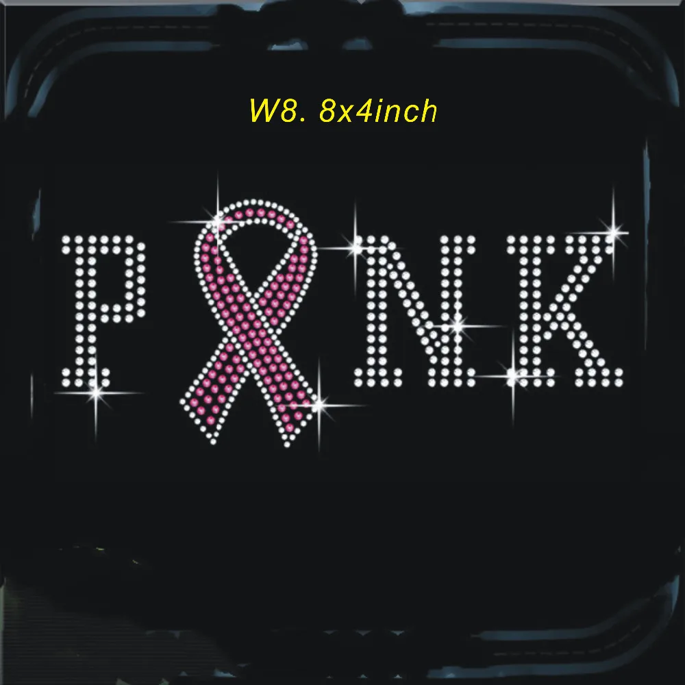 

pink rhinestone transfer motif hot fix rhinestone motif