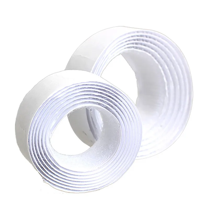 

20mm width Black and White self Adhestive Hook And Loop Strips Set With Super Sticky Glue Nylon Fabric Fastener
