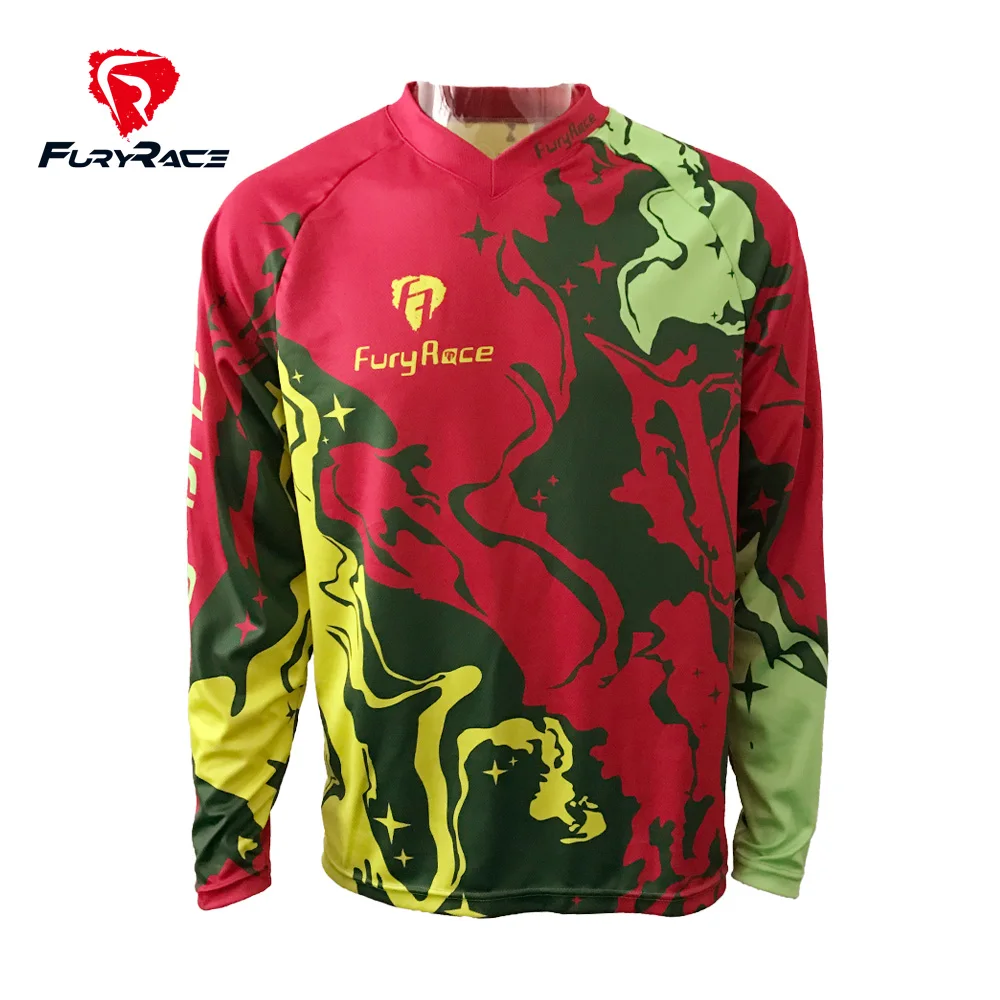 FURY Racing американский флаг DH MTB майки для езды на мотоцикле одежда для велоспорта для езды на горном велосипеде