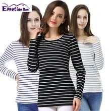 Émotion Mamans À manches Longues De Maternité vêtements de maternité shirt Allaitement Tops Haut D’allaitement vêtements de grossesse pour Les Femmes Enceintes