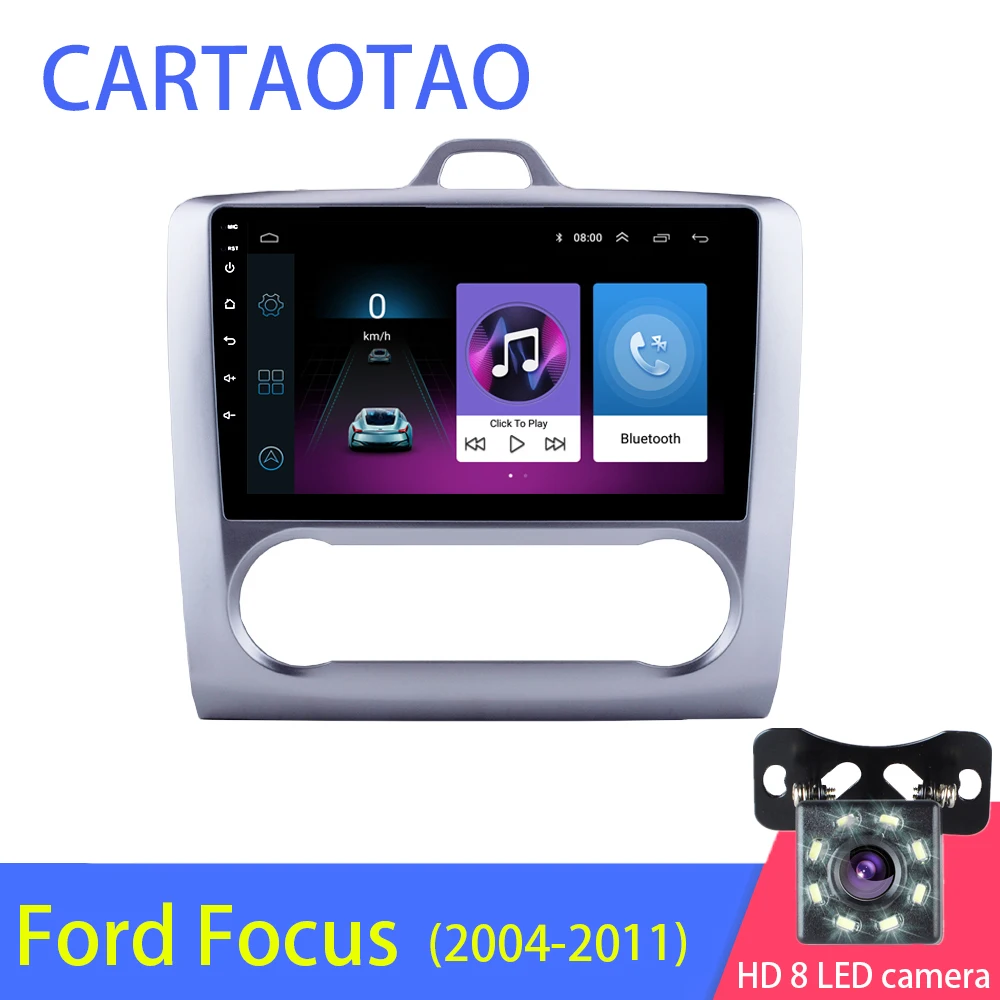 2.5D 2DIN Android автомобильный Радио мультимедийный плеер для Ford Focus EXI MT MK2 MK3 2004-2008 2009 2010 2011 Стерео gps навигация WiFi