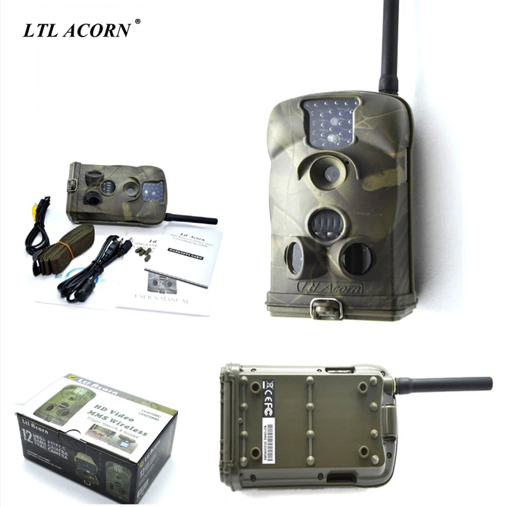 LTL желудь 6210 мг охоты Камера GSM MMS GPRS фото ловушки дикий Камера ловушки 12MP HD 940NM ИК Trail Водонепроницаемый скаутинг видеокамера